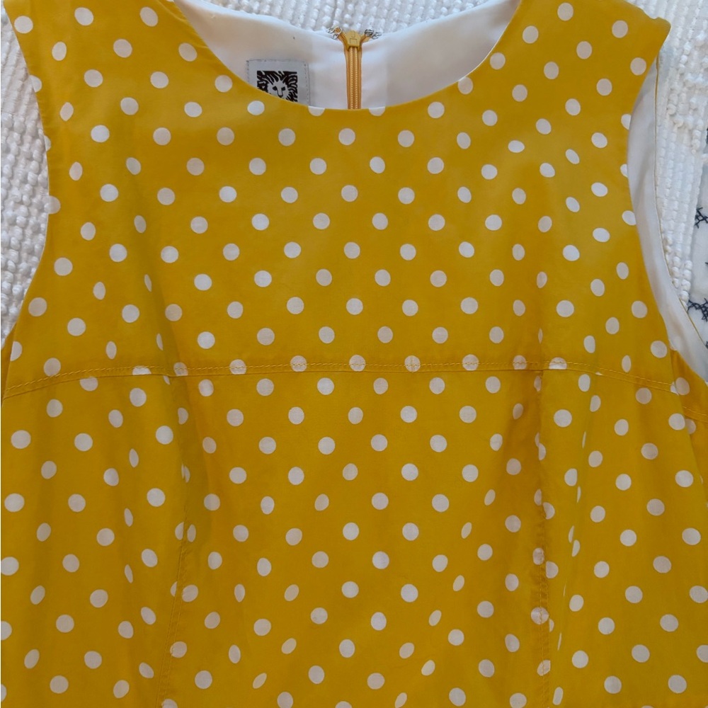 Anne Klein Yellow Polka Dot Dress